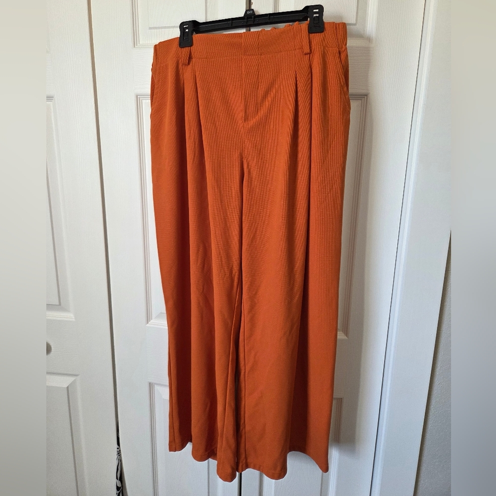 HALARA Terracotta Wide-Leg Pants